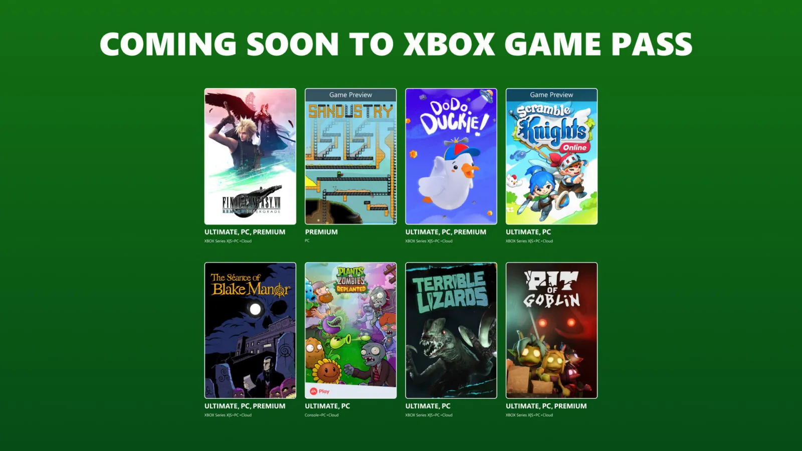 Xbox Game Pass Ekim dalgası: FF7 Remake Intergrade ve 8 oyun daha