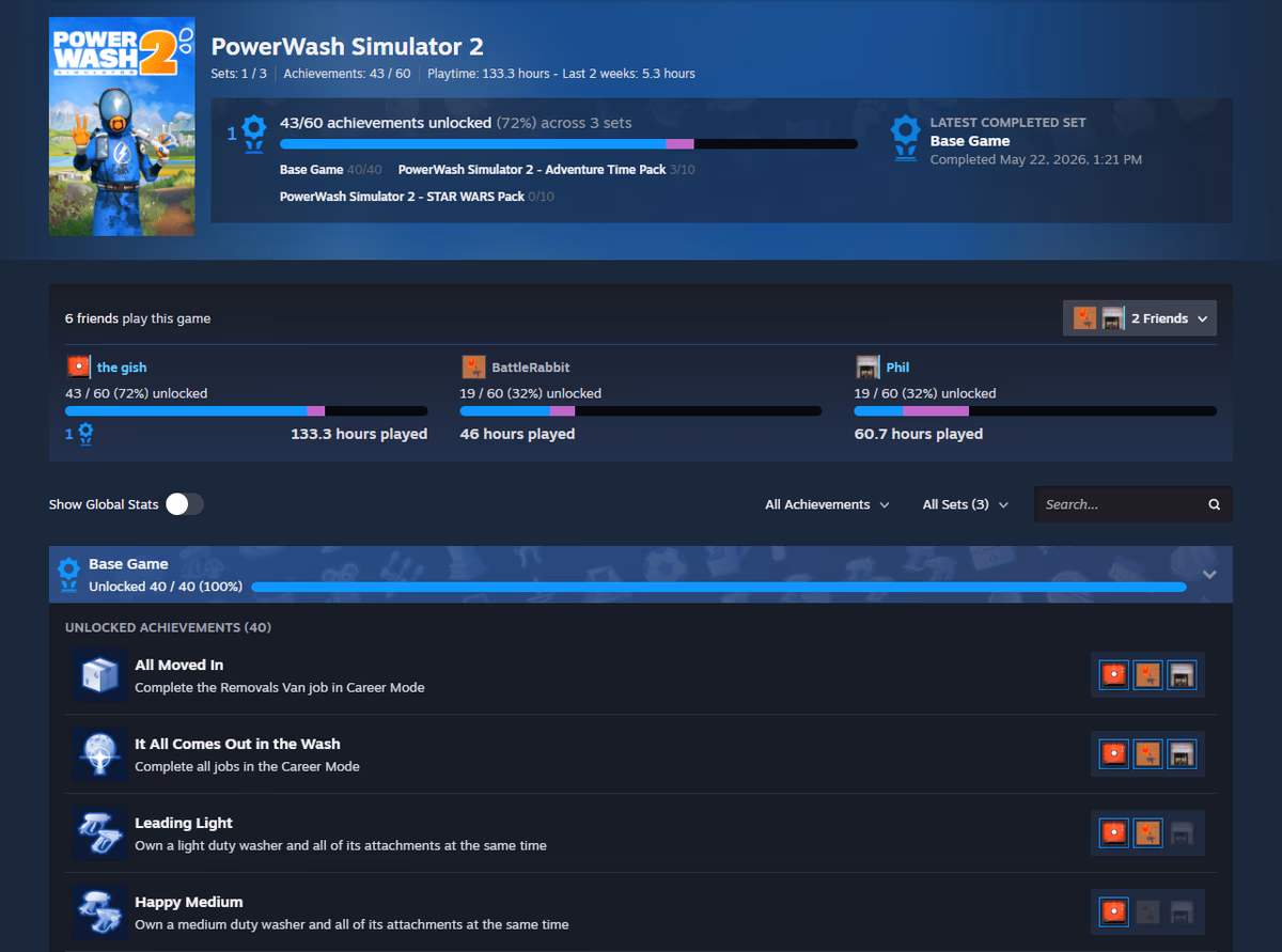 Steam Başarım Setleri ile DLC ve ana oyun başarımları ayrı ayrı takip edilebiliyor